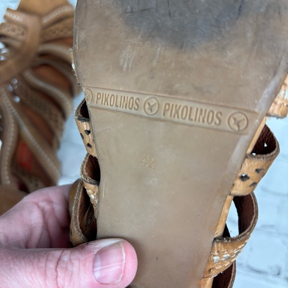 PIKOLINOS Tan Strappy Sandals with Comfortable design, 2.5” heel EU Sz 42/US 11 - Picture 9 of 11